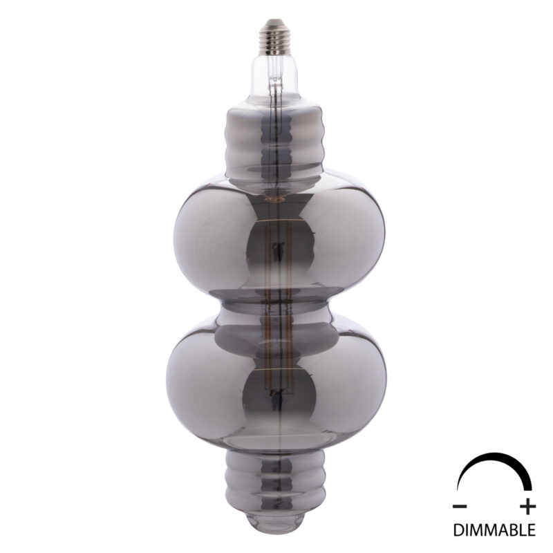 ΛΑΜΠΤΗΡΑΣ LED FILAMENT 8W E27 3000K SMOKE COLOR DIMMABLE  HM4053.03