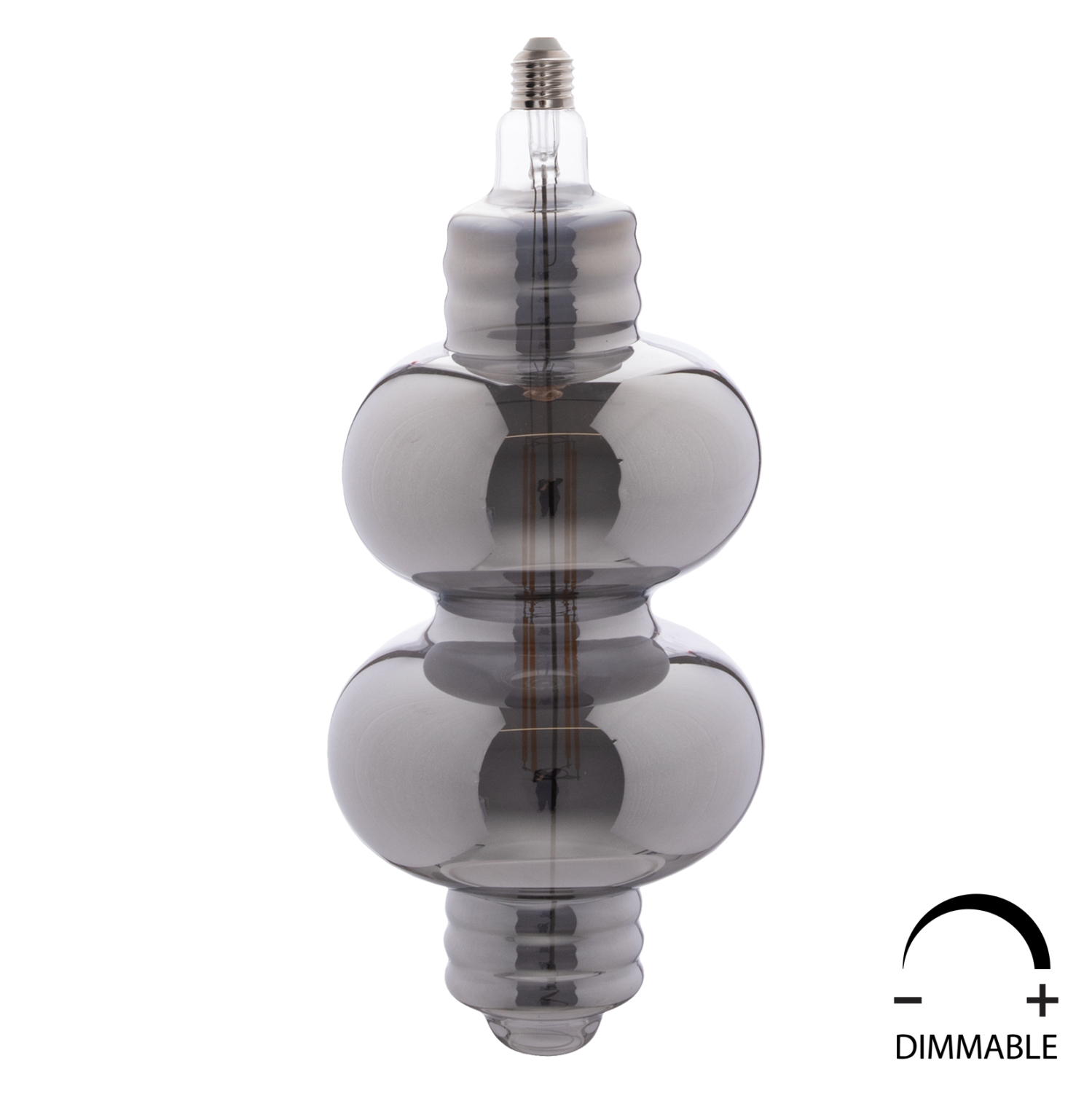 ΛΑΜΠΤΗΡΑΣ LED FILAMENT 8W E27 3000K SMOKE COLOR DIMMABLE  HM4053.03