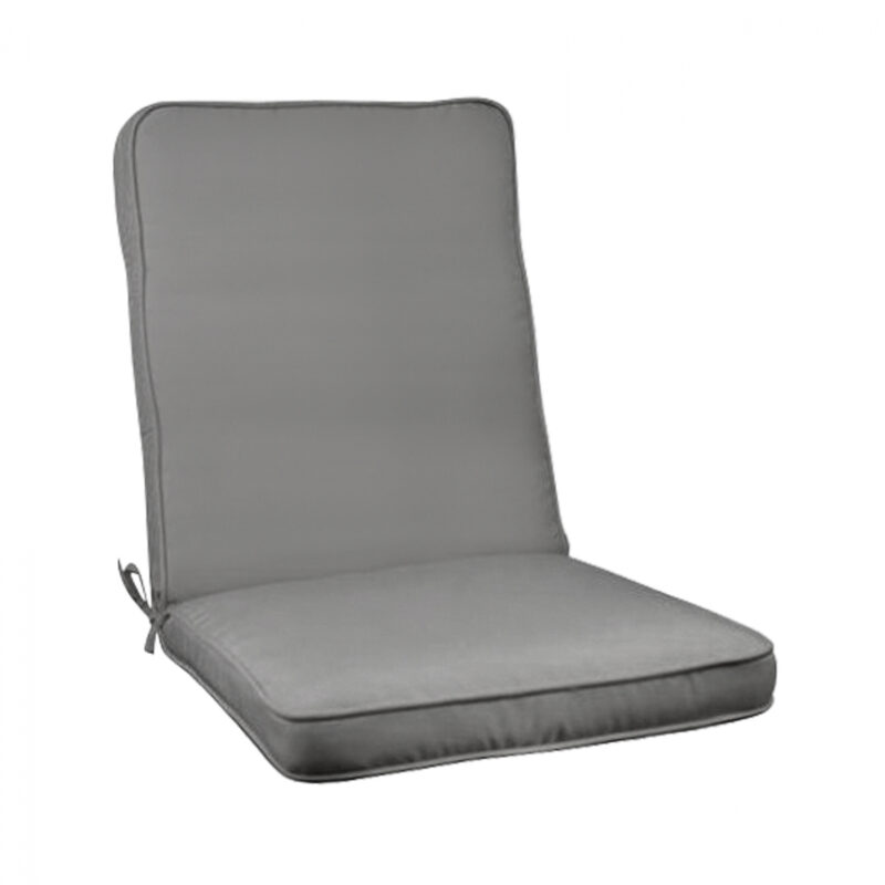 ΜΑΞΙΛΑΡΙ ΚΑΡΕΚΛΑΣ ΜΕ ΠΛΑΤΗ POLYESTER CHIOS ΓΚΡΙ HM11238.10P 117(45+72)X46X6 εκ.
