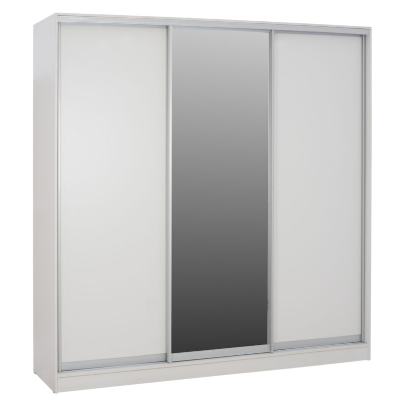 ΝΤΟΥΛΑΠΑ 3ΦΥΛΛΗ ΣΥΡΟΜΕΝΗ ΜΕ ΚΑΘΡΕΦΤΗ ADLER HM2462.03 ΜΕΛΑΜΙΝΗ ΛΕΥΚΗ 240x60x240Υ