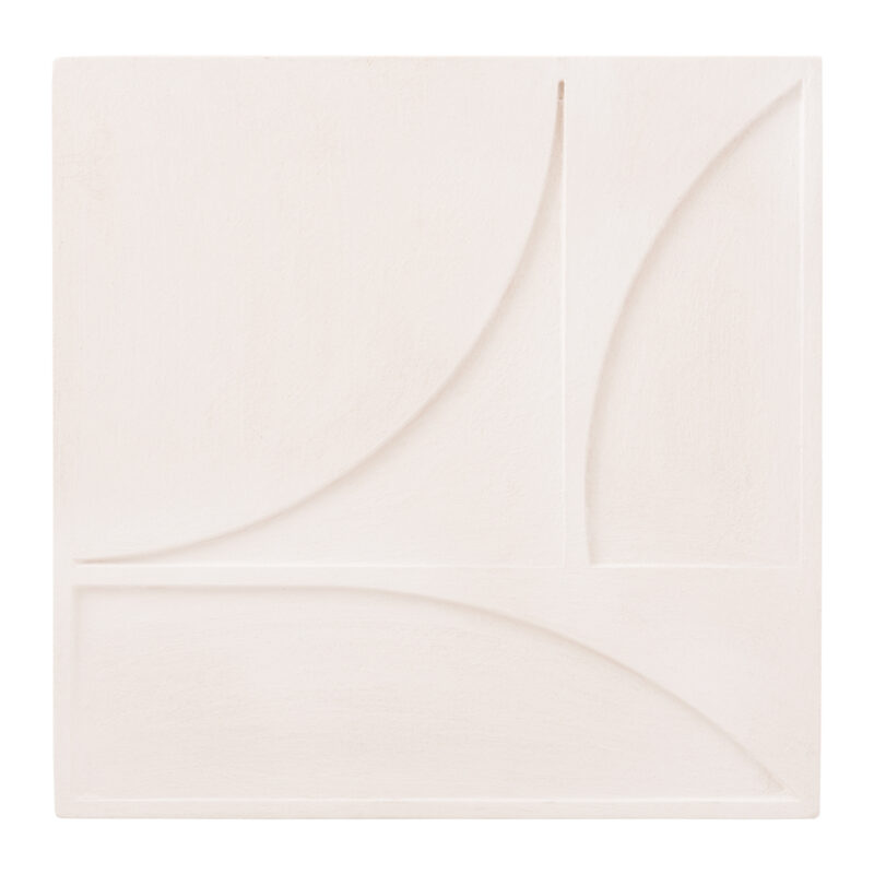 ΠΙΝΑΚΑΣ ΤΕΤΡΑΓΩΝΟΣ ΣΕΙΡΑ SANTORINI HM4508 MDF ΣΕ ΥΠΟΛΕΥΚΟ ΧΡΩΜΑ 80x4(πάχος)x80Υεκ.