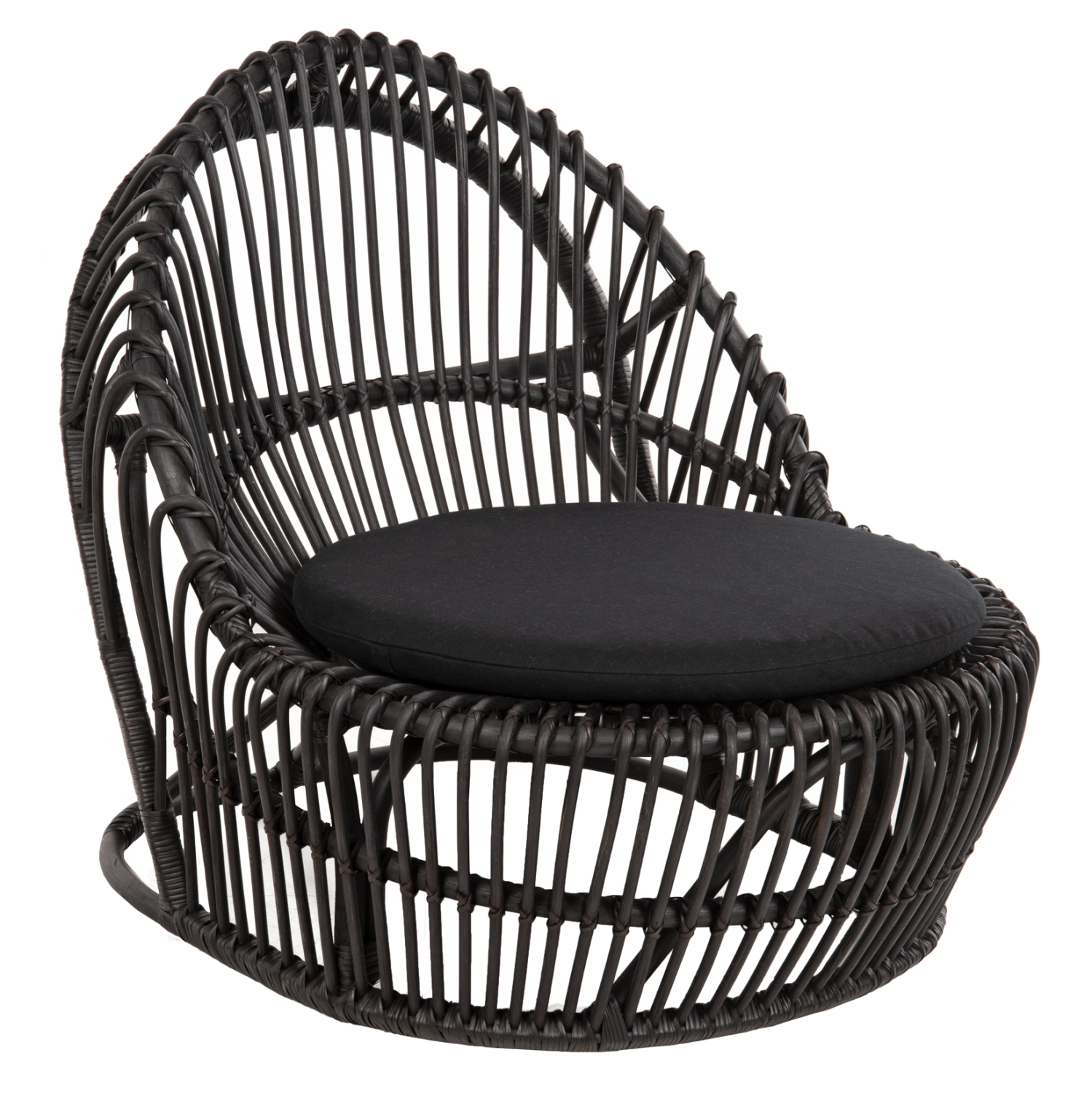 ΠΟΛΥΘΡΟΝΑ ENTROPY HM9840.03 ΜΑΥΡΟ RATTAN ΜΕ ΜΑΞΙΛΑΡΙ-ΜΑΥΡΟ 80x97x85Υεκ.