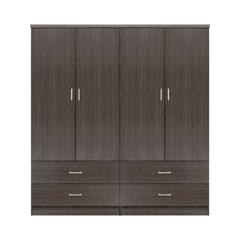 ΣΕΤ 2 ΤΜΧ ΝΤΟΥΛΑΠΑ 4ΦΥΛΛΗ ΜΕ 4 ΣΥΡΤΑΡΙΑ ZEBRANO 160X42X181 HM11349.01