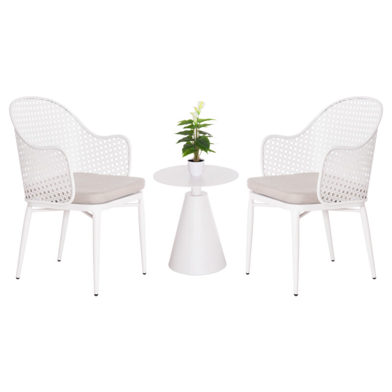 ΣΕΤ LOUNGE 3TMX ΕΞ.ΧΩΡΟΥ OREGO HM21106.02 ΑΛΟΥΜΙΝΙΟ ΣΕ ΛΕΥΚΟ