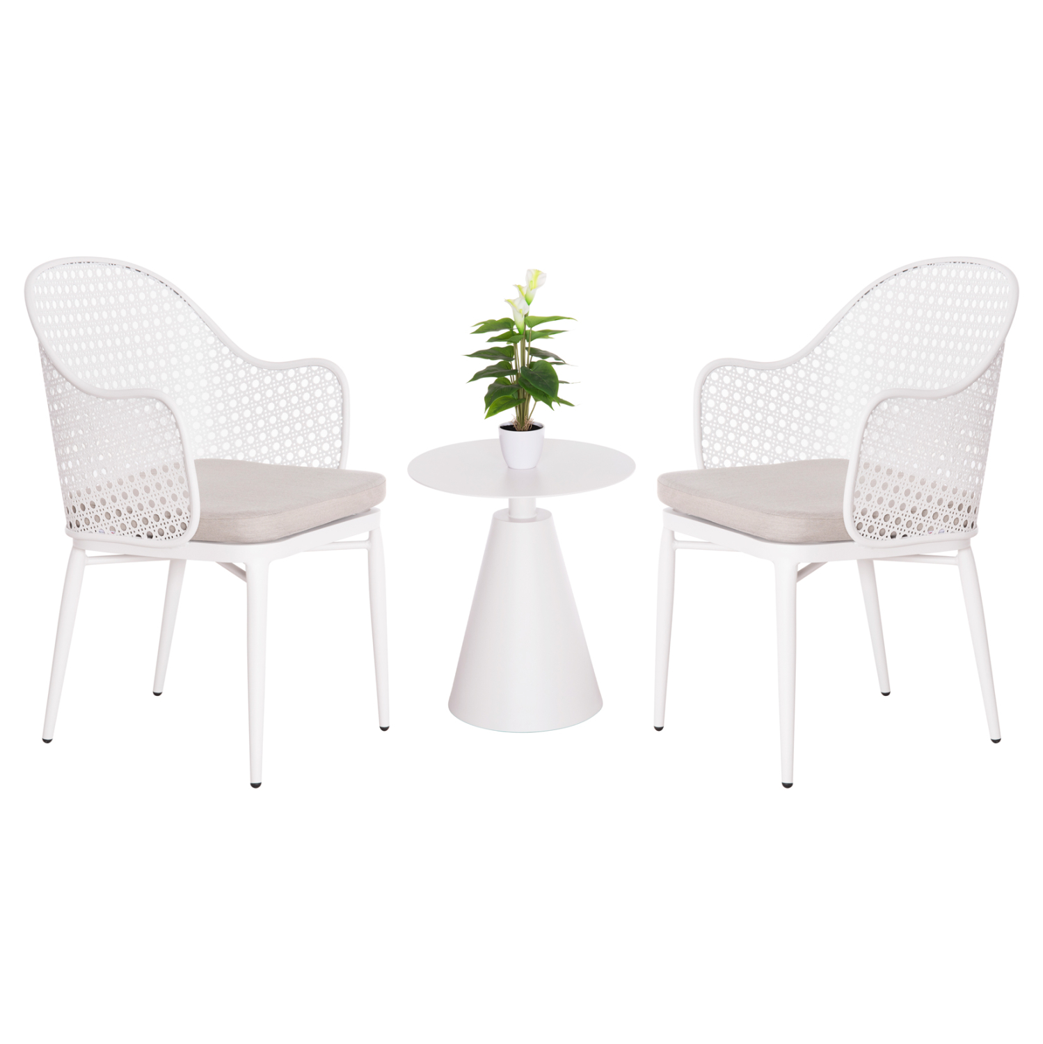 ΣΕΤ LOUNGE 3TMX ΕΞ.ΧΩΡΟΥ OREGO HM21106.02 ΑΛΟΥΜΙΝΙΟ ΣΕ ΛΕΥΚΟ