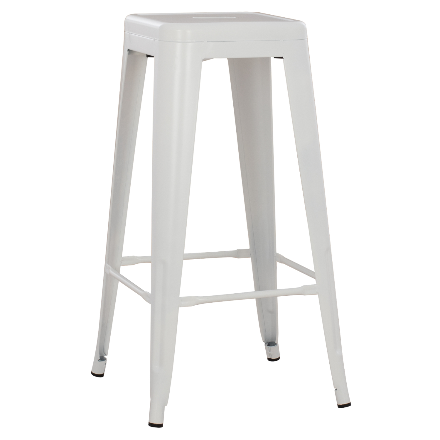 ΣΚΑΜΠΟ BAR MELITA HM8642.21 ΜΕΤΑΛΛΙΚΟ ΣΕ ΛΕΥΚΟ ΜΑΤ 43x43x78Υεκ.