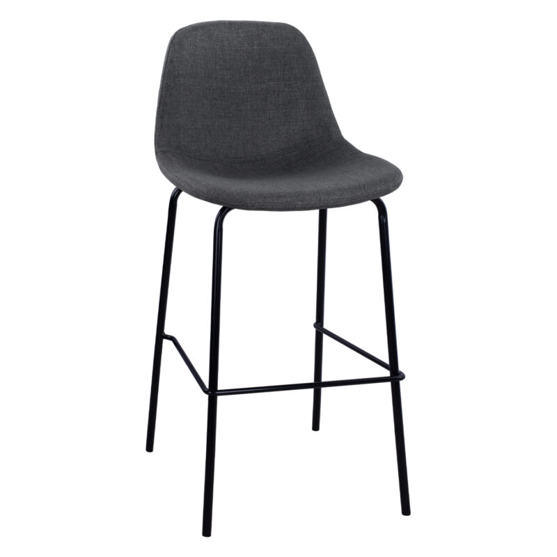 ΣΚΑΜΠΟ VINCENT HM9298.10 ΜΕΣΑΙΟΥ ΥΨΟΥΣ ΓΚΡΙ  ΜΕ ΜΕΤΑΛΛΙΚΑ ΠΟΔΙΑ 47x51x96 εκ. (Σετ 4 τμχ)