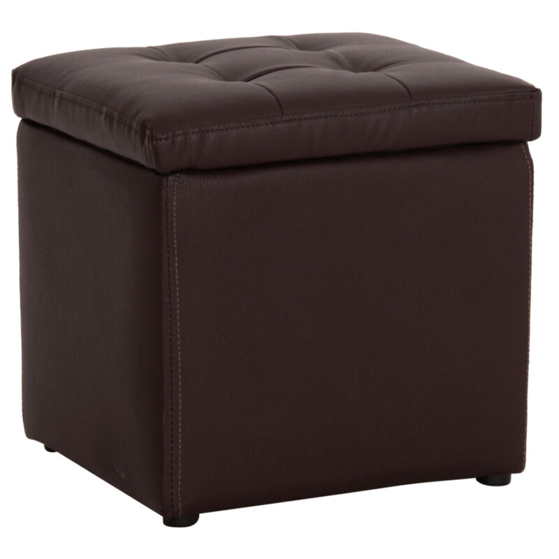 ΣΚΑΜΠΩ ΜΕ ΑΠΟΘΗΚΕΥΤΙΚΟ ΧΩΡΟ PU ΚΑΦΕ CUBE HM224.03--38x38x36.5Υεκ.