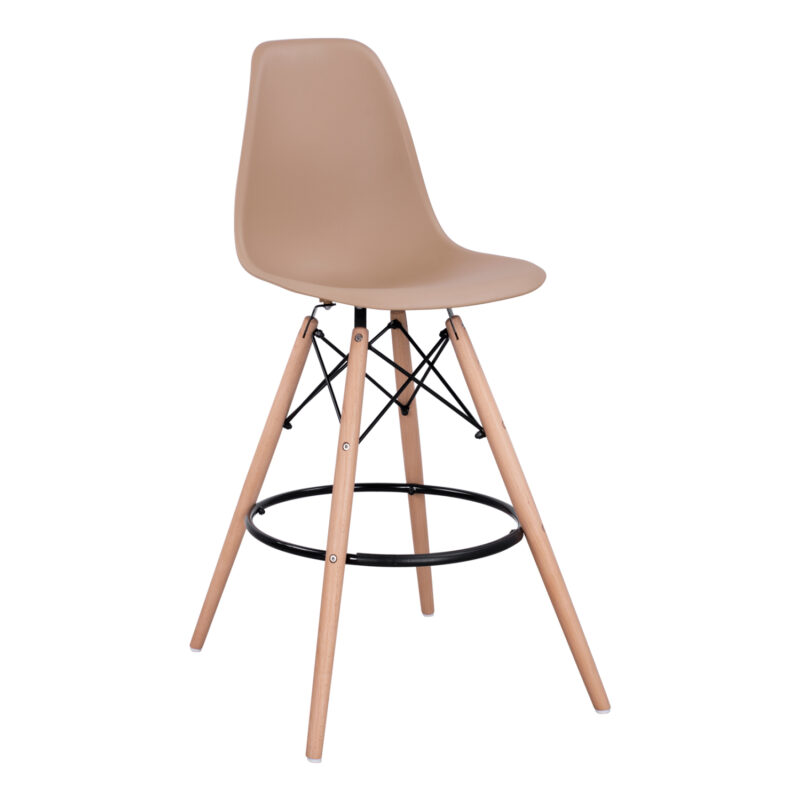 ΣΚΑΜΠΟ ΜΠΑΡ RENATA HM0173.45 ΚΑΠΟΥΤΣΙΝΟ 58x56x107Υ εκ. (Σετ 4 τμχ)