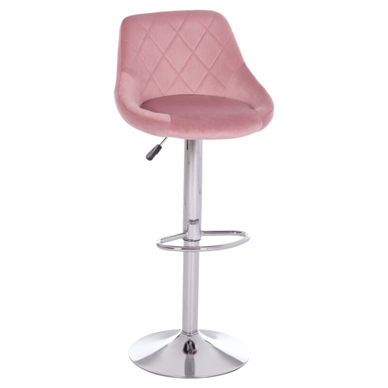 ΣΚΑΜΠΟ ΜΠΑΡ ROSE HM204.42 ΜΕ ΑΜΟΡΤΙΣΕΡ ΧΡΩΜΙΟΥ & ΣΑΠΙΟ ΜΗΛΟ ΒΕΛΟΥΔΟ 48x45x105Υεκ. (Σετ 2 τμχ)