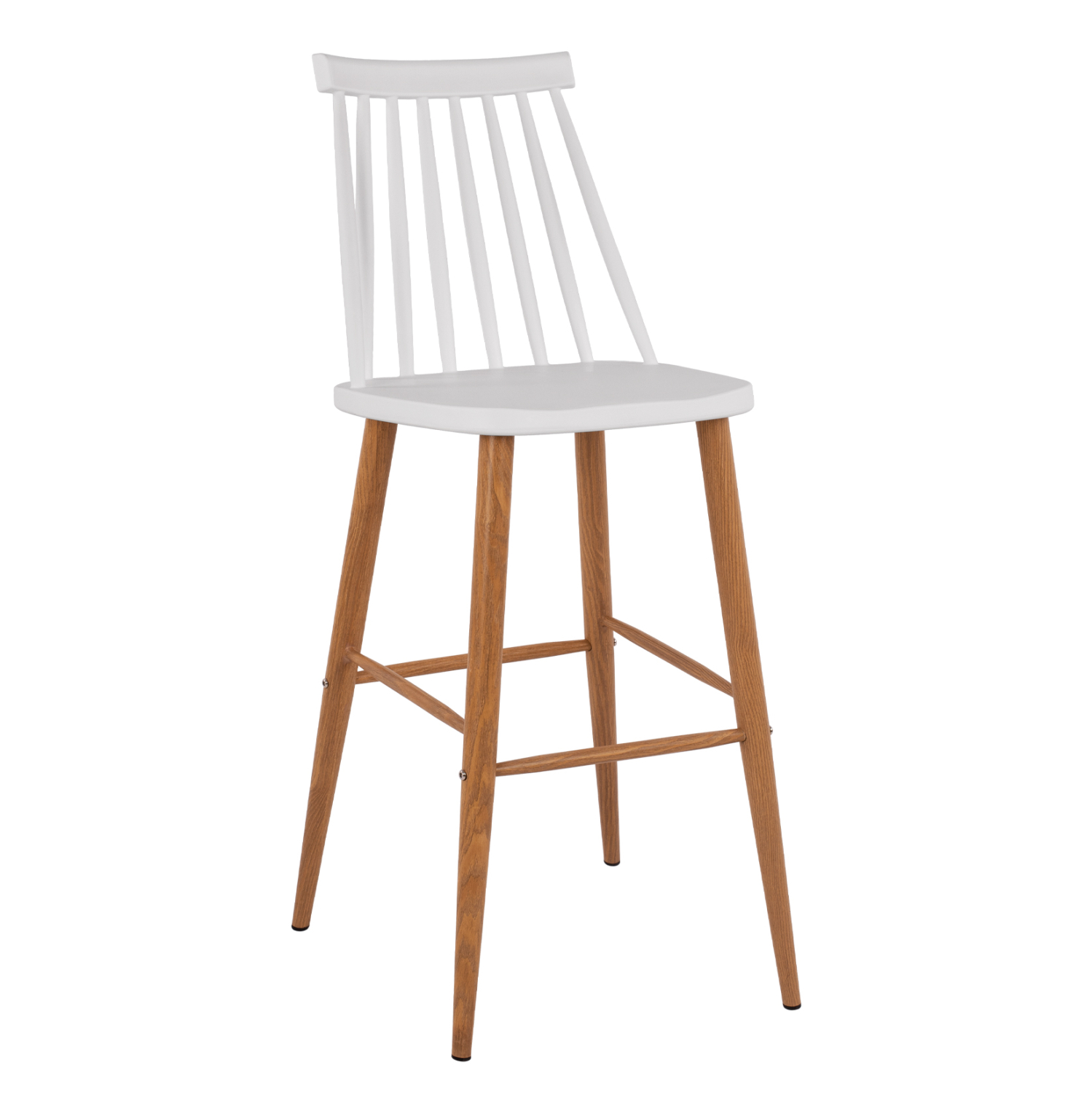 ΣΚΑΜΠΟ ΜΠΑΡ HM8459.01 VANESSA ΣΕ ΛΕΥΚΟ ΧΡΩΜΑ 43x49x107 εκ. (Σετ 2 τμχ)