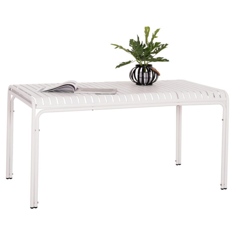ΤΡΑΠΕΖΙ ΑΛΟΥΜΙΝΙΟΥ RACHEL HM6339.02 ΛΕΥΚΟ 150x80x75Υεκ.