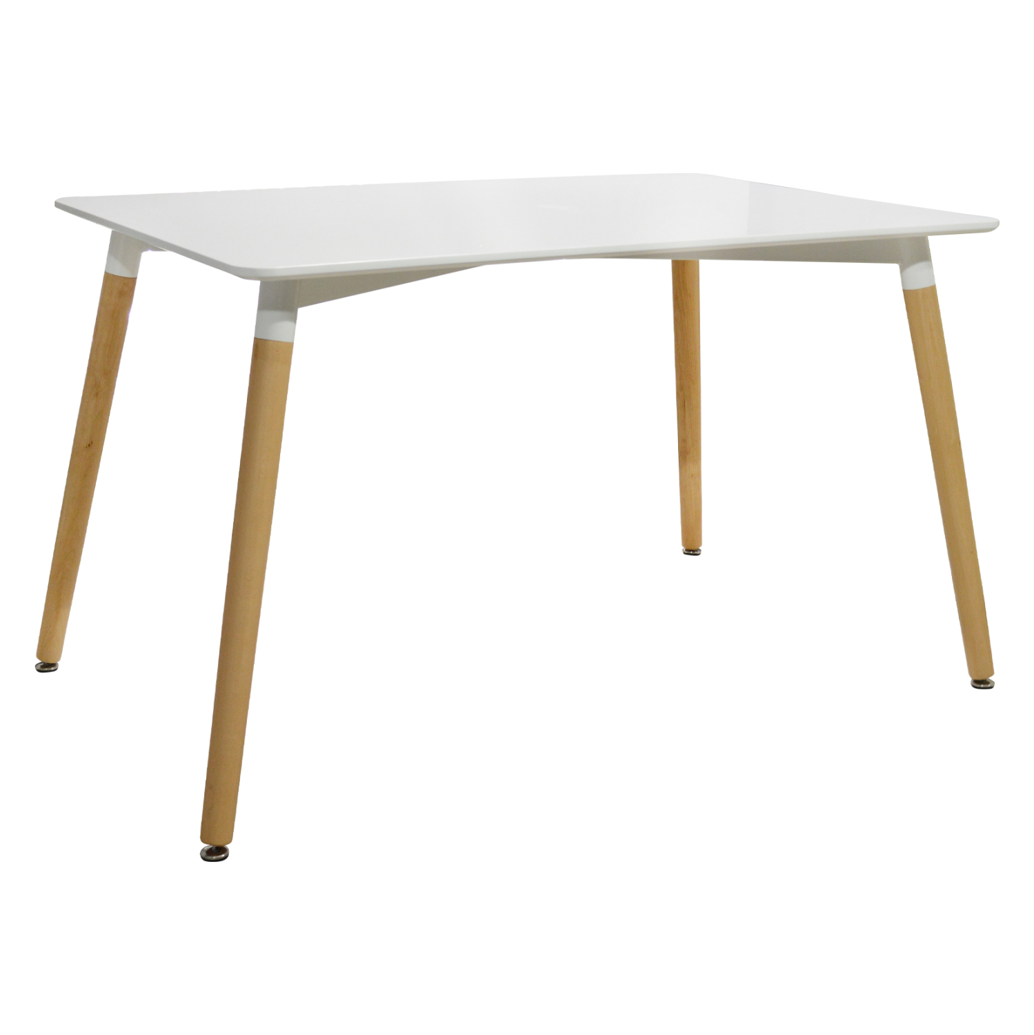 ΤΡΑΠΕΖΙ MINIMAL HM008.01 ΛΕΥΚΟ MDF, ΞΥΛΙΝΑ ΠΟΔΙΑ ΟΞΙΑ, 120Χ80X73Υ ΕΚ.