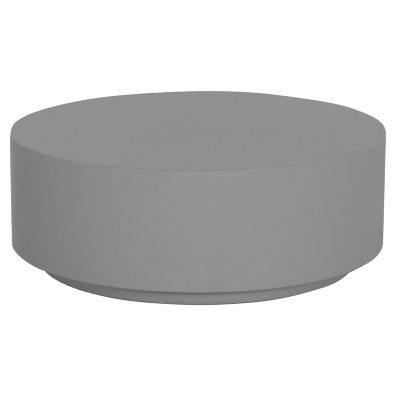 ΤΡΑΠΕΖΙ ΜΕΣΗΣ FIBER CEMENT ΣΤΡΟΓΓΥΛΟ KYOKO HM6579.01 ΓΚΡΙ Φ90x30Υεκ.