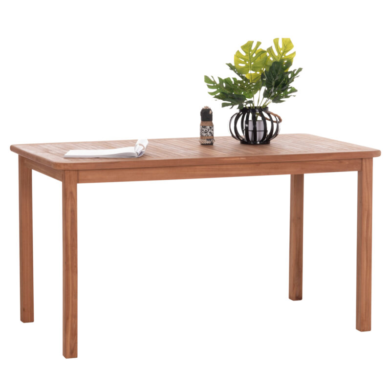 ΤΡΑΠΕΖΙ ΟΡΘΟΓΩΝΙΟ PRESSCOT HM18123 ΞΥΛΟ TEAK--ΦΥΣΙΚΟ 140x80x76Υεκ.