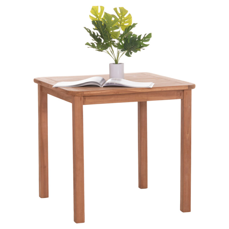 ΤΡΑΠΕΖΙ ΤΕΤΡΑΓΩΝΟ PRESSCOT HM18122 ΞΥΛΟ TEAK--ΦΥΣΙΚΟ 80x80x76Υεκ.