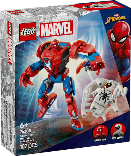 Lego Spider-Man Spider-Man Mech vs. Anti-Venom 107τμχ 76308