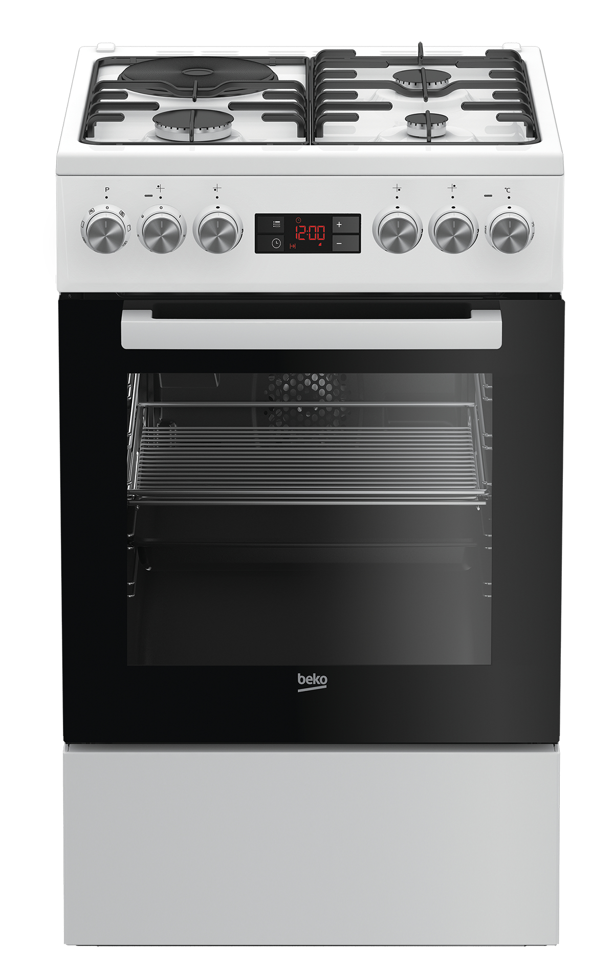 Κουζίνα Beko FSE53320DWCS με Εστίες και Φούρνο Υγραερίου Π50εκ.