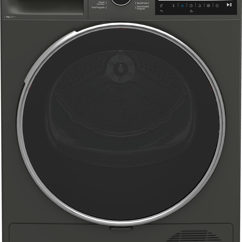 Στεγνωτήριο ρούχων Beko B5T89243M  9 kg με αντλία θερμότητας (Μαύρο)