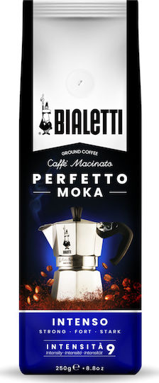 Bialetti Καφές Espresso India Perfetto Moka Intenso Αλεσμένος 250gr