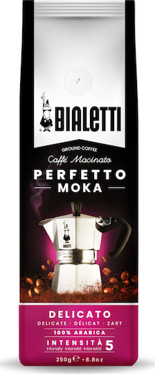 Bialetti Καφές Espresso Arabica Perfetto Moka Delicato Αλεσμένος 250gr