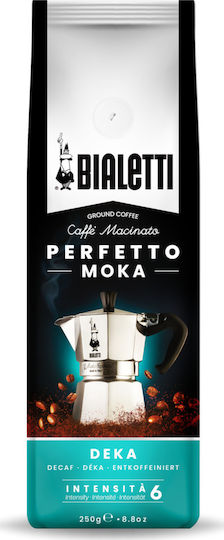 Bialetti Καφές Espresso Decaffeine Perfetto Moka Αλεσμένος 250gr
