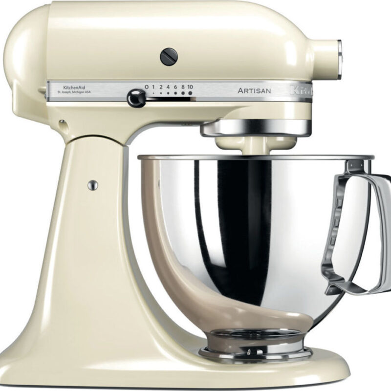 KitchenAid Artisan 5KSM125EAC Κουζινομηχανή 300W με Ανοξείδωτο Κάδο 4.8lt