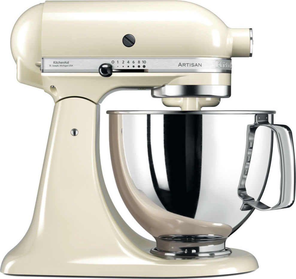 KitchenAid Artisan 5KSM125EAC Κουζινομηχανή 300W με Ανοξείδωτο Κάδο 4.8lt