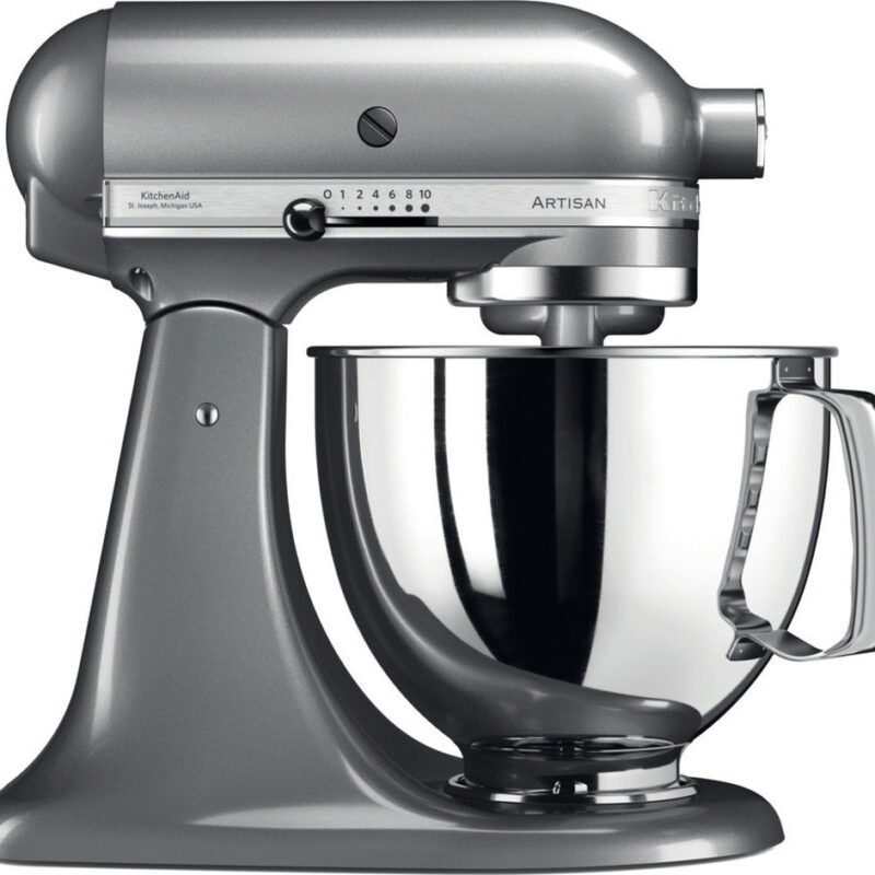 Kitchenaid Artisan 5KSM125ECU Κουζινομηχανή 300W με Ανοξείδωτο Κάδο 4.8lt
