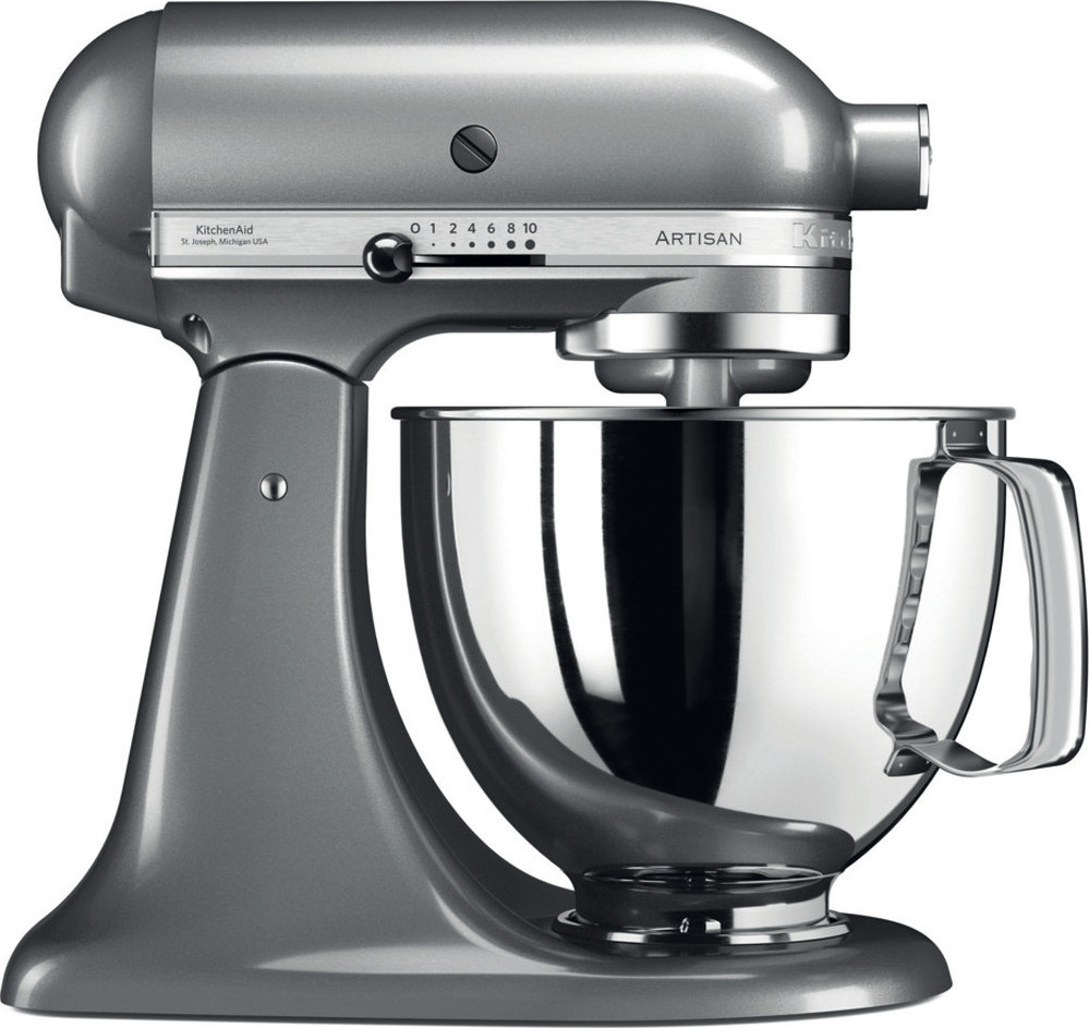 Kitchenaid Artisan 5KSM125ECU Κουζινομηχανή 300W με Ανοξείδωτο Κάδο 4.8lt