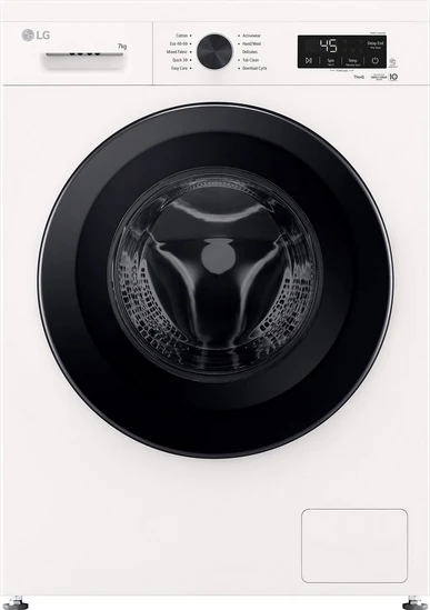 Πλυντήριο Ρούχων LG F2X10S7NWK 7kg, 1200 Στροφών, με Ατμό & Wifi, A, Λευκό