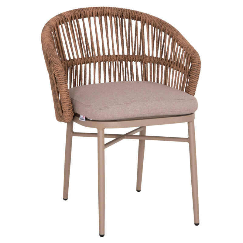 ΠΟΛΥΘΡΟΝΑ ΑΛΟΥΜΙΝΙΟΥ ORIN HM6265.03 ΚΑΠΟΥΤΣΙΝΟ- P.E.RATTAN ΣΕ ΦΥΣΙΚΟ 58x61x75Υεκ.
