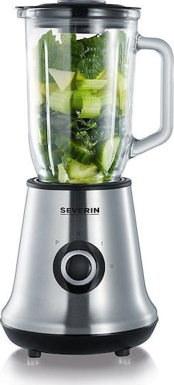 Severin SM 3734 Μπλέντερ με Γυάλινη Κανάτα 1lt 500W Inox