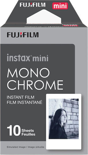 Fujifilm B&W/Monochrome Instax Mini Instant Φιλμ 10 τεμ. 54 x 86 mm