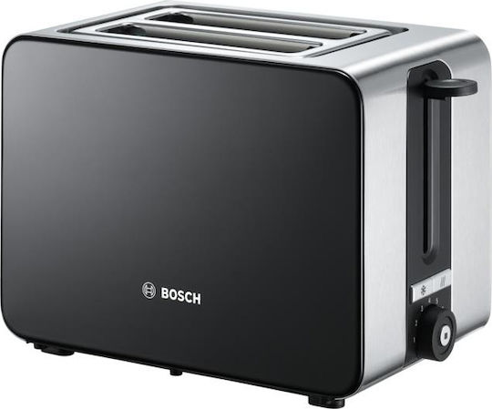 Bosch TAT7203 φρυγανιέρα 2 φέτα (-ες) 1050 W Μαύρος (Μαύρο), Ανοξείδωτο ατσάλι