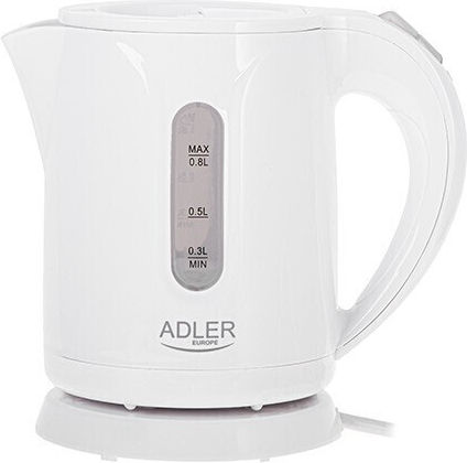 Adler Βραστήρας 800ml 850W Λευκός AD 1371w