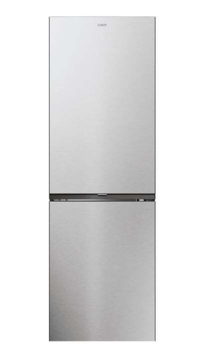 Candy Ψυγειοκαταψύκτης 355lt Total NoFrost Υ185xΠ59.5xΒ66.7εκ. Inox ECN2CQTEX186
