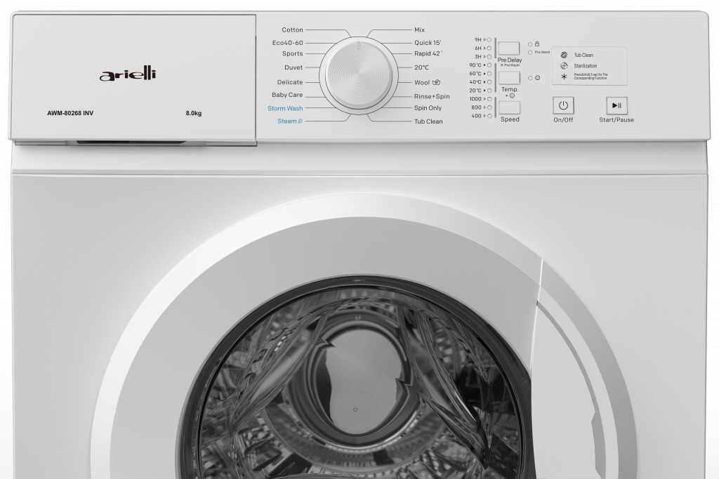 Arielli AWM-80268INV Πλυντήριο Ρούχων 8kg 1200 Στροφών 100132