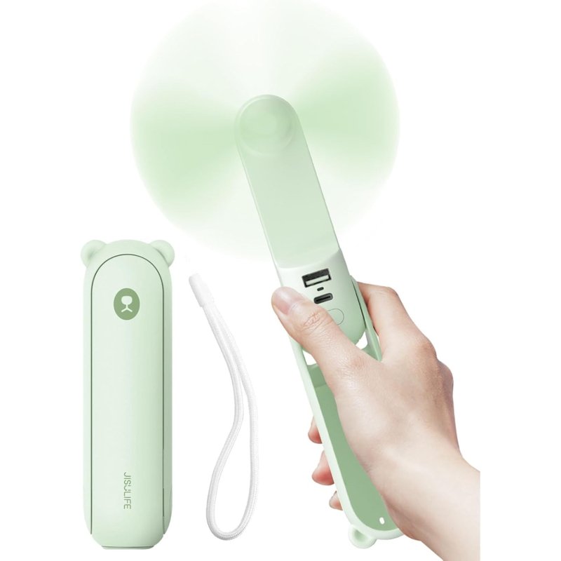 JISULIFE (FHL08PMGN) HANDHELD FAN 8 PLUS (4500MAH)  GREEN