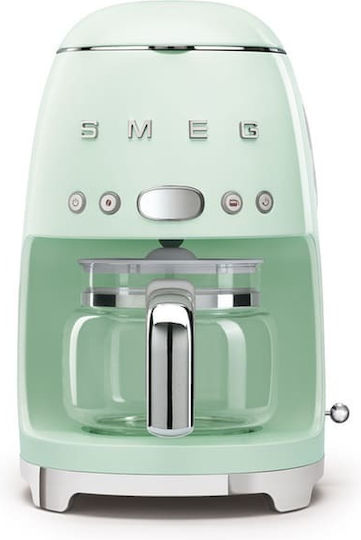 Smeg 50's Style Καφετιέρα Φίλτρου 1050W Pastel Green DCF02PGEU