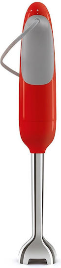 Smeg Mini 50's Style Ραβδομπλέντερ με Ανοξείδωτη Ράβδο 700W Κόκκινο HBF11RDEU