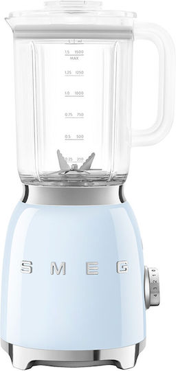 Smeg 50's Style Μπλέντερ για Smoothies 1.5lt 800W Γαλάζιο BLF03PBEU