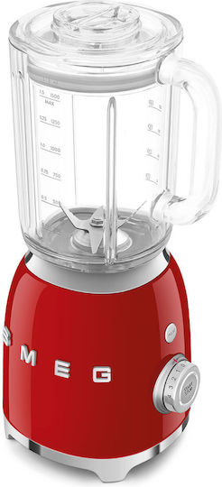 Smeg 50's Style Μπλέντερ για Smoothies 1.5lt 800W Κόκκινο BLF03RDEU