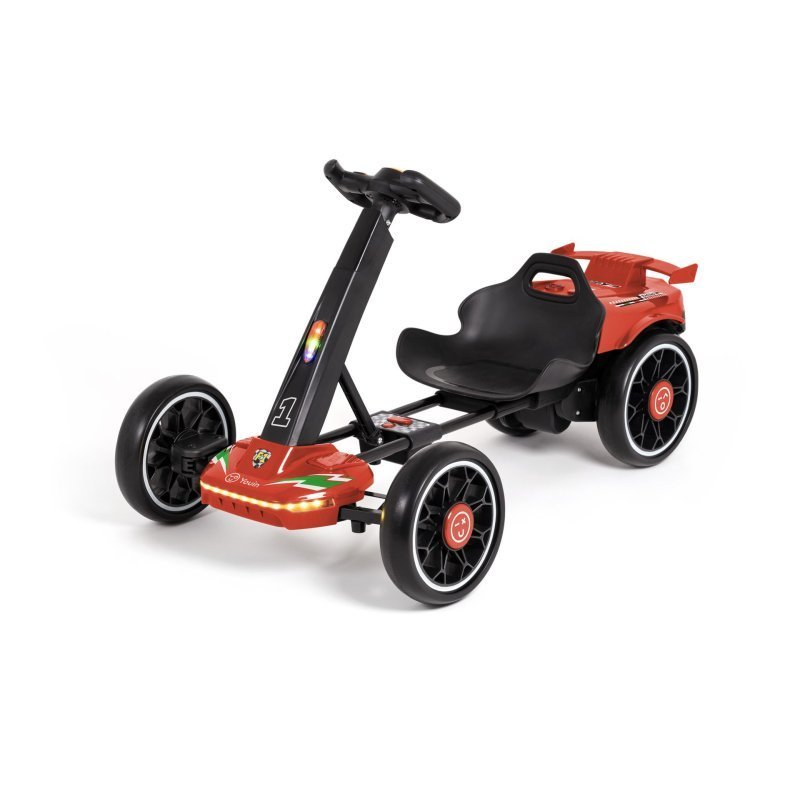 YOUIN ( SC1006) E-KART FOR 2-6 YEARS CHILDREN. DOUBLE MOTOR. FOLDABLE. REMOTE CONTROL (RED COLOR)