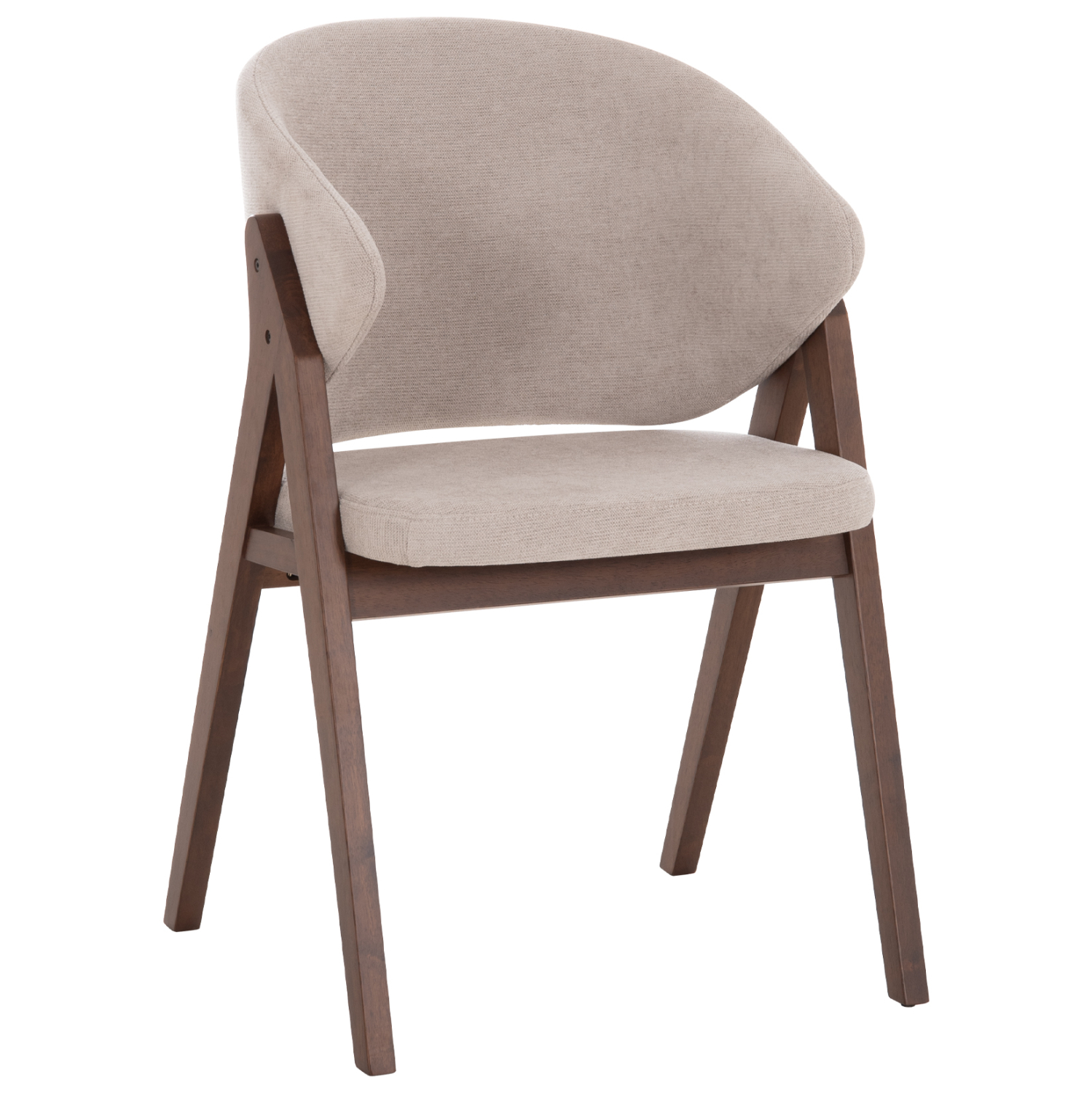 ΚΑΡΕΚΛΑ HANA HM9746.11 RUBBERWOOD ΣΕ ΚΑΡΥΔΙ ΧΡΩΜΑ-ΜΠΕΖ ΥΦΑΣΜΑ 55,5x60x85Yεκ. (Σετ 2 τμχ)