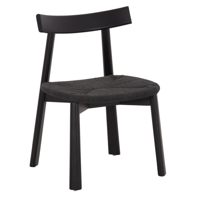 KΑΡΕΚΛΑ ΤΡΑΠΕΖΑΡΙΑΣ OSORIO HM18335.02 RUBBERWOOD & ΣΧΟΙΝΙ ΣΕ ΜΑΥΡΟ 51x55x74Υεκ (Σετ 2 τμχ)