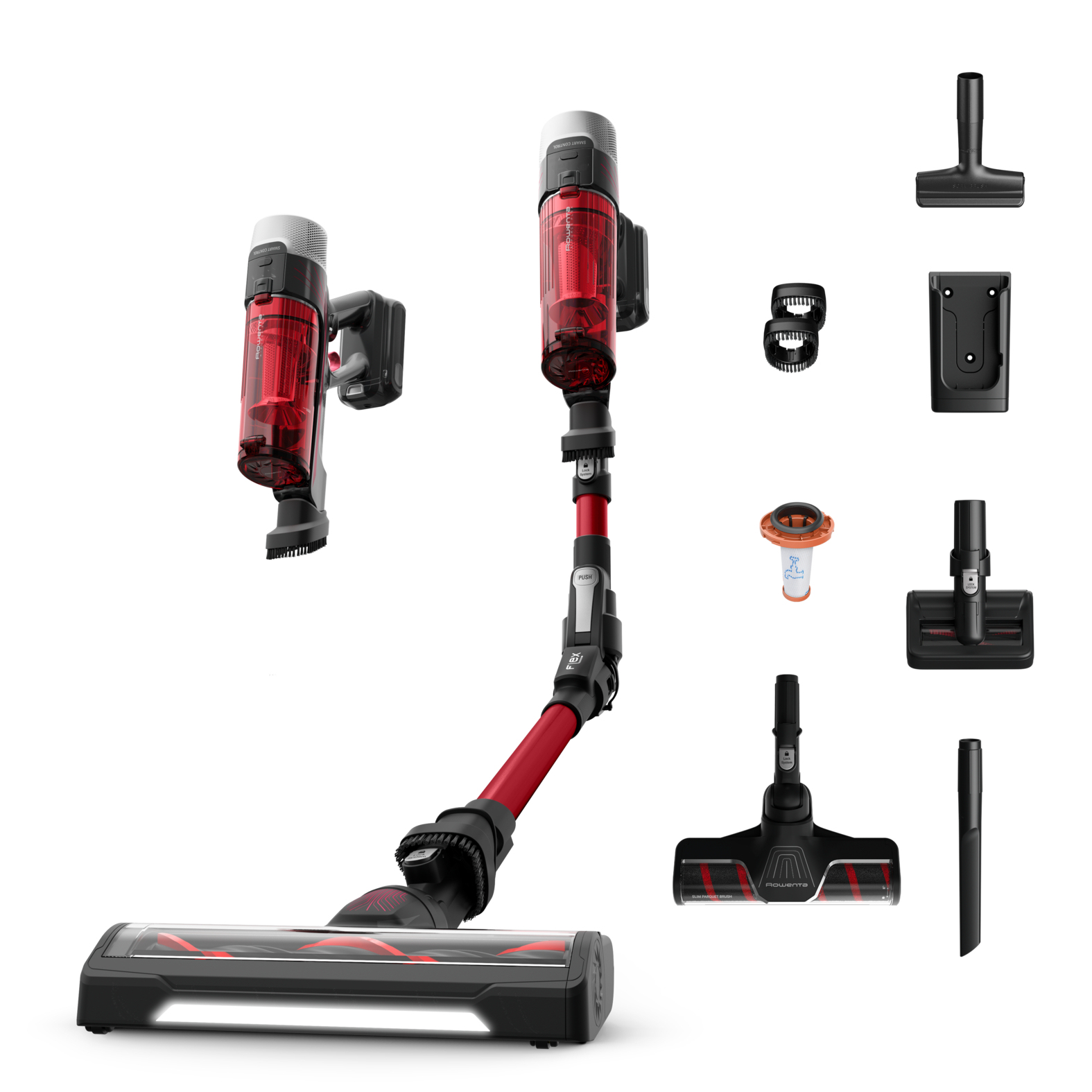 Rowenta X-Force Flex 9.60 RH2099WO Επαναφορτιζόμενη Σκούπα Stick 18.5V