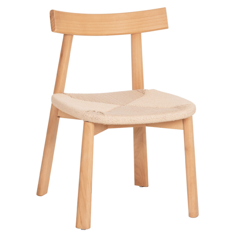 KΑΡΕΚΛΑ ΤΡΑΠΕΖΑΡΙΑΣ OSORIO HM18335.01 RUBBERWOOD & ΣΧΟΙΝΙ ΣΕ ΦΥΣΙΚΟ 51x55x74Υεκ (Σετ 2 τμχ)