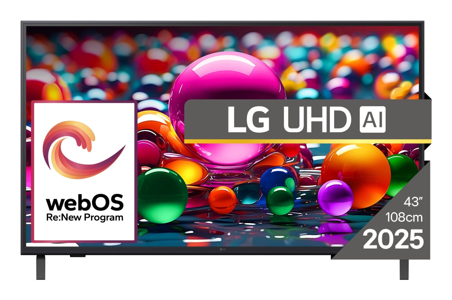 LG Smart Τηλεόραση 43" 4K UHD LED 43UA74003LB HDR (2025)