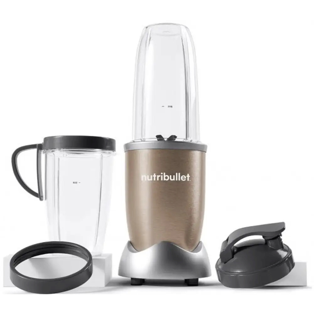 NutriBullet Pro NB907CP Μπλέντερ με Κανάτα Tritan 950 ml 900W Champagne